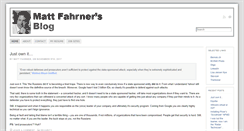 Desktop Screenshot of mattfahrner.com